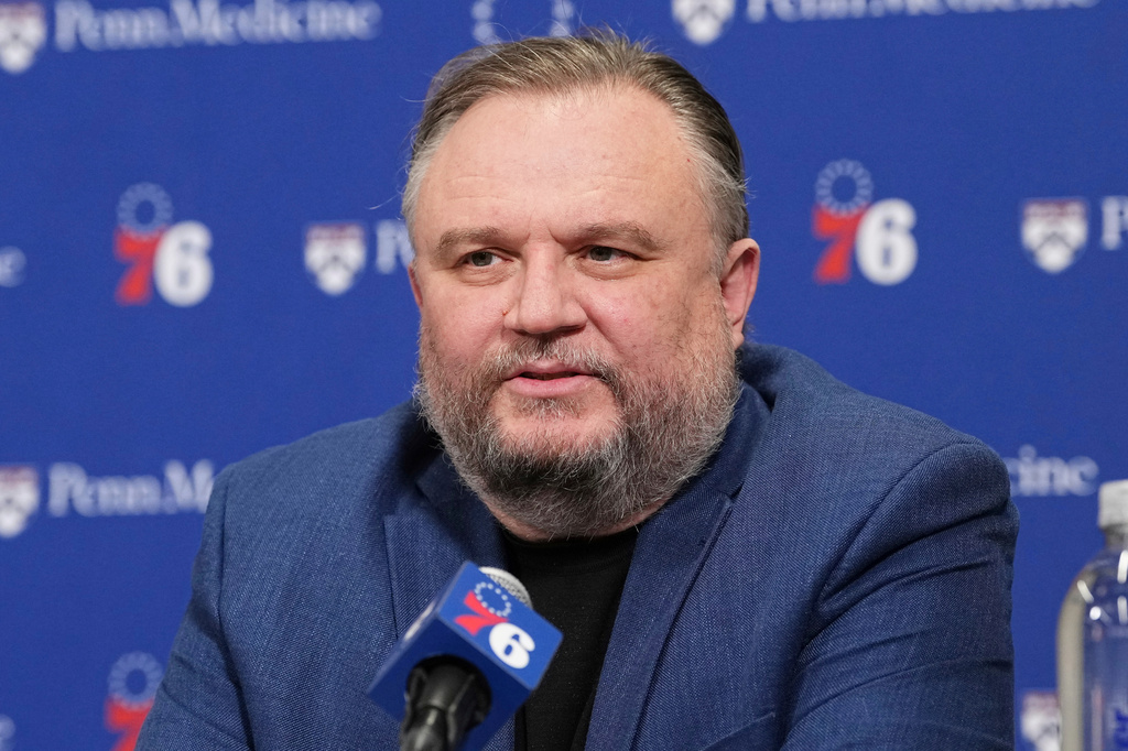 76ers Morey Basketball Former Philadelphia 76ers President of Basketball Operations Daryl Morey