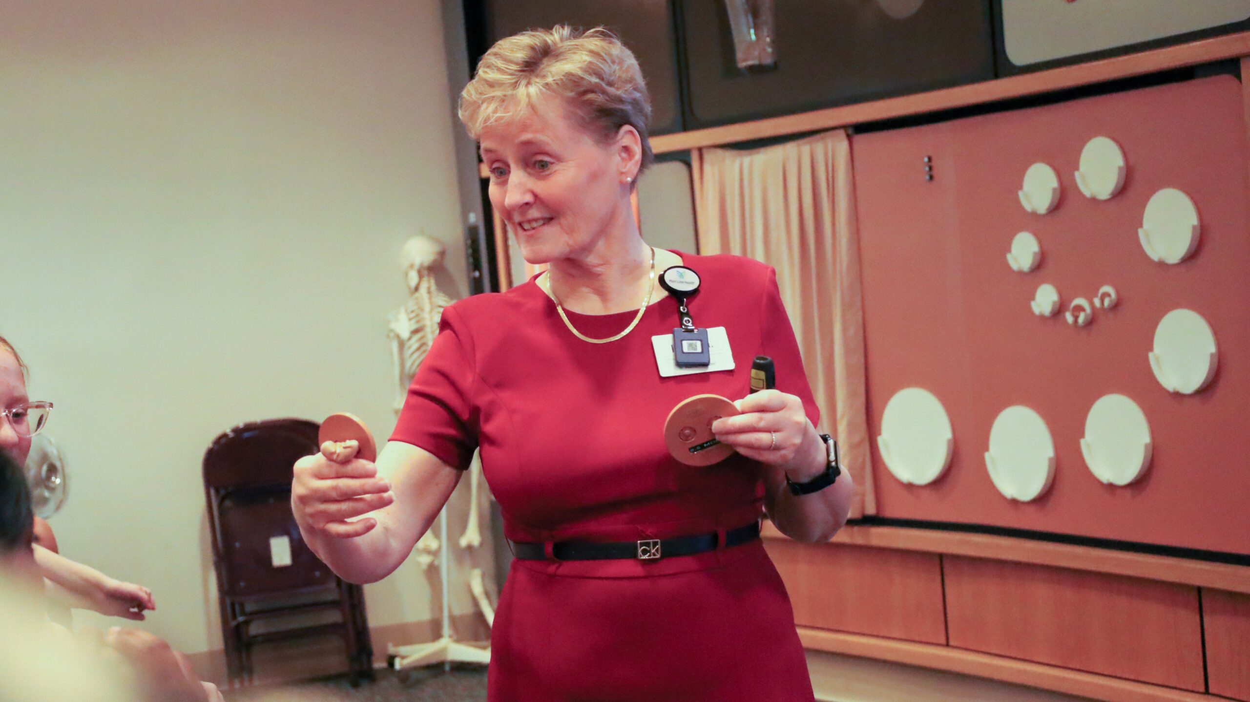 Maureen Krouse giving a lesson
