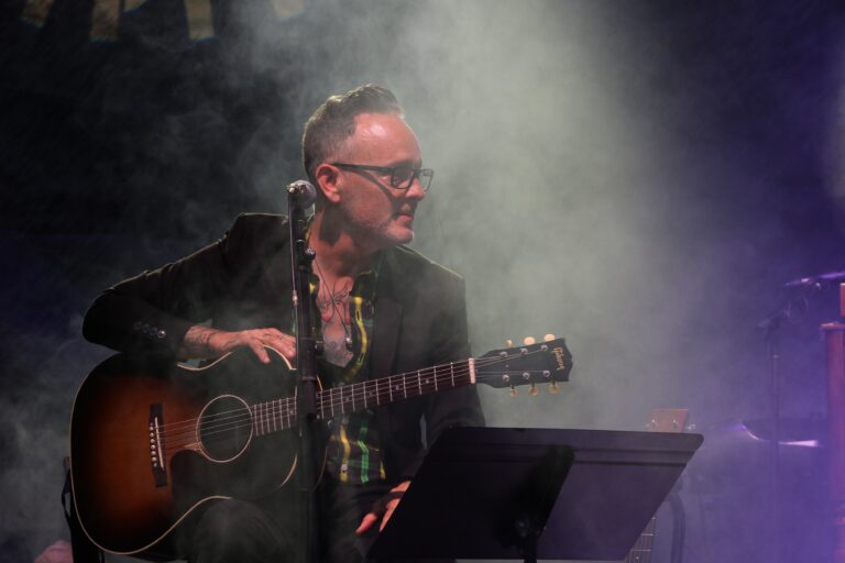 The Hause Family Campfire closed out Friday night at the Sing Us Home Festival on May 1, 2026. The band for the night included Dave Hause, Ted Leo, Will Hoge and Jenny Owen Youngs.
