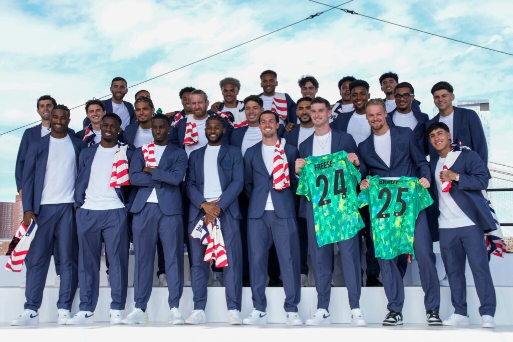 United States men's national soccer team pose