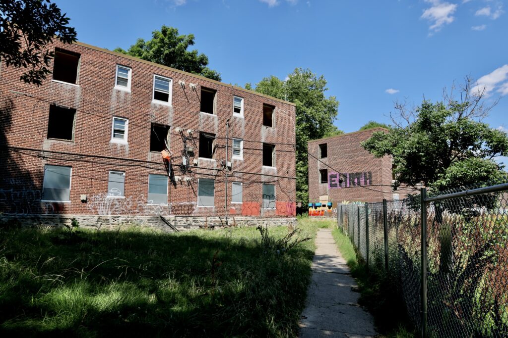 Bartram Village comprises 44 aging brick buildings