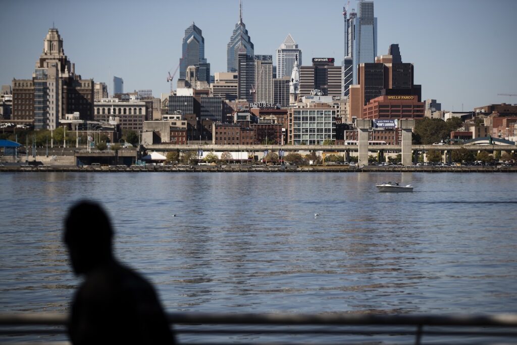 Amazon New HQ Pennsylvania The Philadelphia skyline is seen along the banks of the Delaware River, Wednesday, Oct. 18, 2017. (AP Photo/Matt Rourke)
