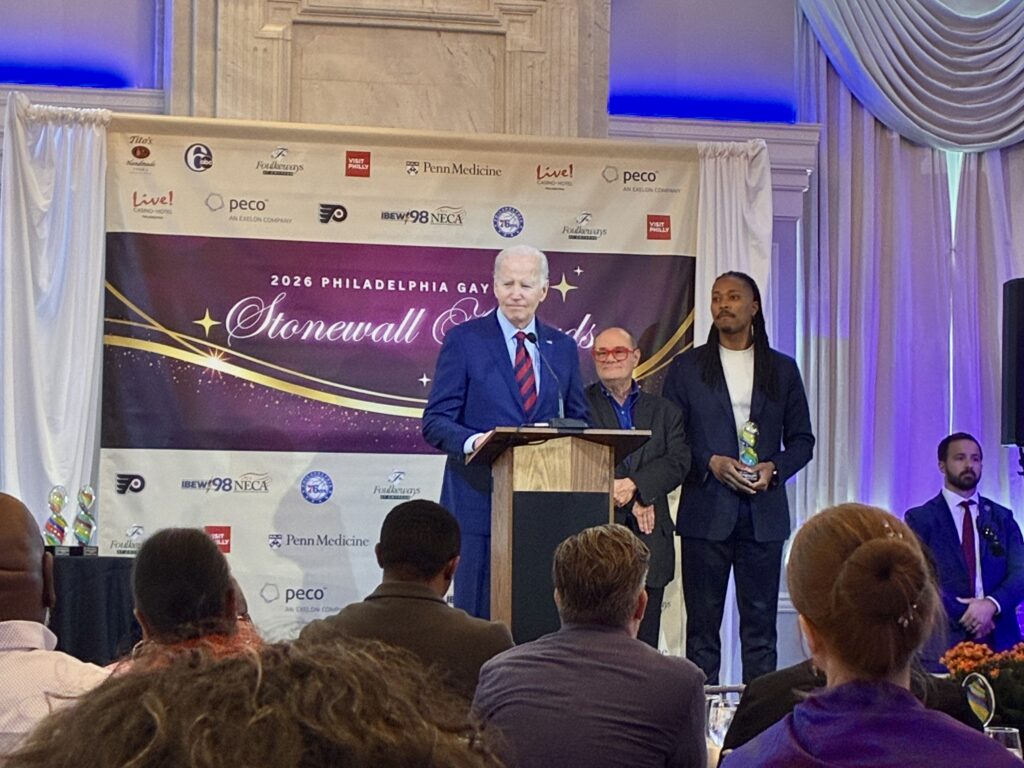 stonewall-awards-philadelphia-hp-060726-05 Malcom Kenyatta, Pennsylvania State Representative and Democratic National Committee Vice Chair, introduces Joe Biden