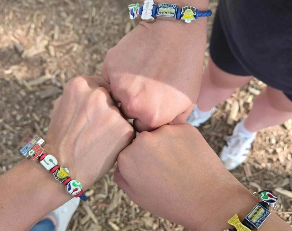 world-cup-bracelets-bp-062426 Fans show off their DIY Philly FIFA fan fest bracelets