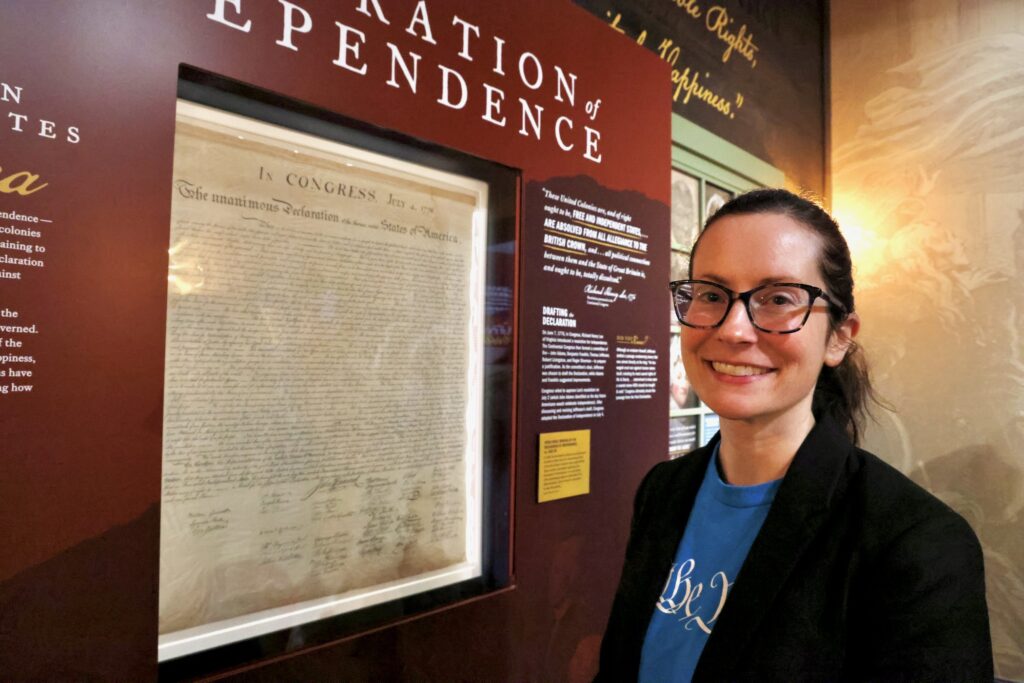 Elena Popchock, senior manager of exhibit content at the National Constitution Center