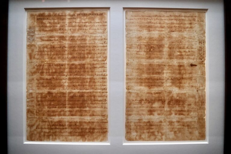 The American Philosophical Society is displaying Thomas Jefferson's ''Fair Copy''