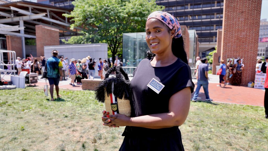 Grace Asibi, a fashion designer from Ghana, visited the President's House Site
