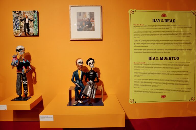 Cartonería sculptures capture the likenesses of Isaiah Zagar and his confederates