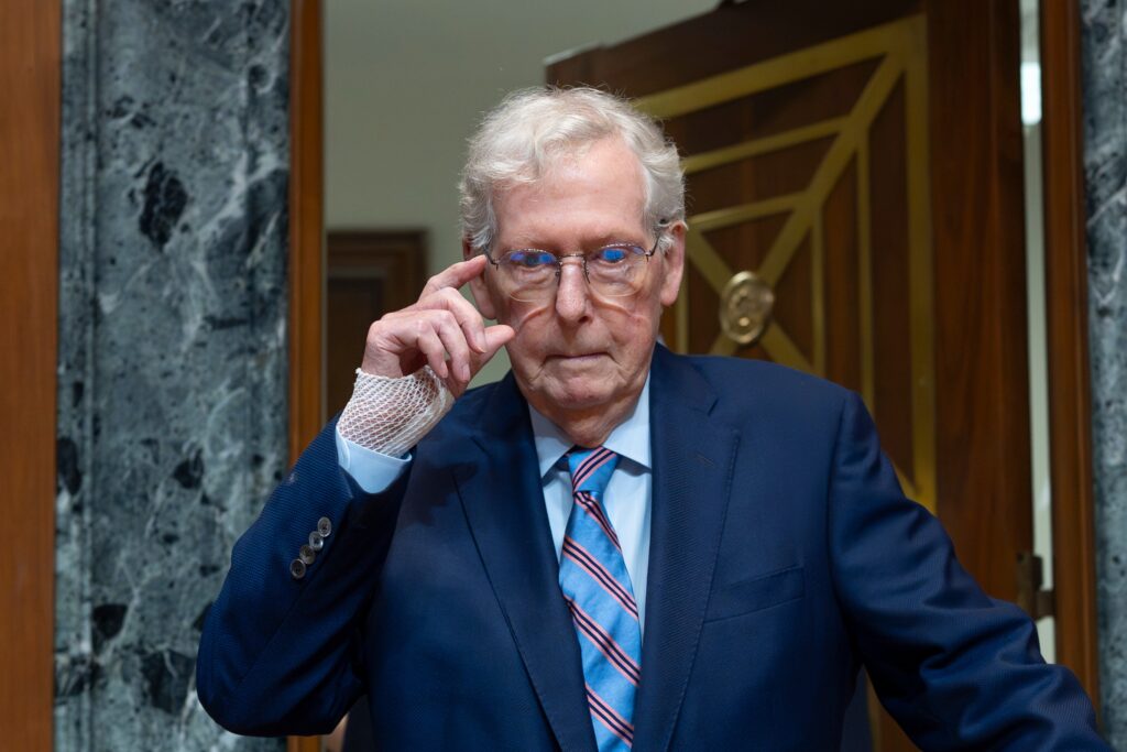 McConnell FILE — Sen. Mitch McConnell, R-Ky. at the Capitol in Washington, May 19, 2026. (AP Photo/J. Scott Applewhite, File)
