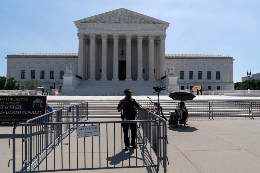 The Supreme Court is seen Tuesday, June 30, 2026, on Capitol Hill in Washington. (AP Photo/Jose Luis Magana)