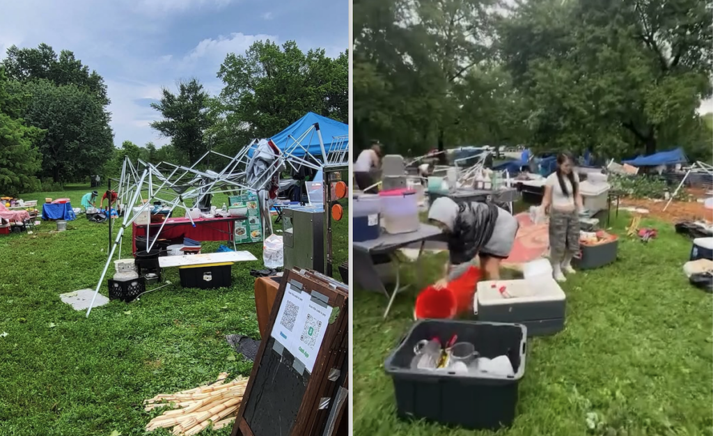 Vendors at the Southeast Asian Market in FDR Park