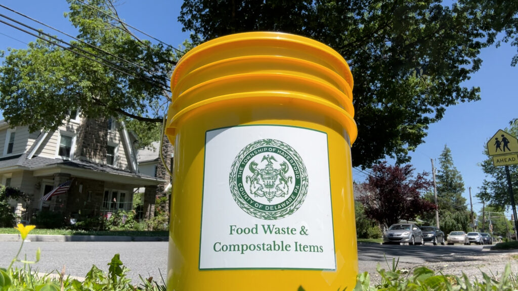 Haverford Township is handing out yellow buckets