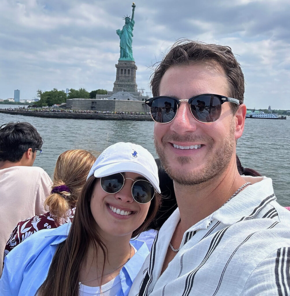 a photo of Iliana Noeli Lick and Steven Melchiorre smiling