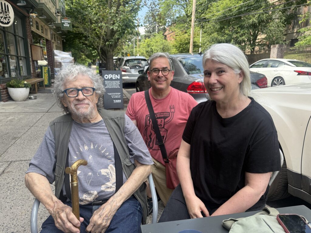 Pierre Trombert, Laurance Rosenzweig and Miriam Peskowitz all enjoy spending time