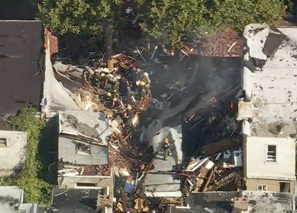 nicetown-explosion-homes-02-6abc-062925-12 FILE - An explosion and fire in Nicetown last year destroyed three homes. One person died and two were injured. (6abc)