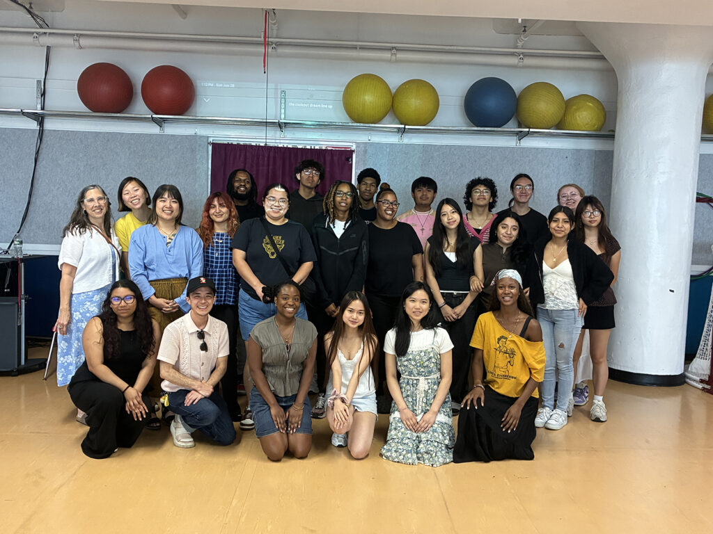 Members of Philadelphia’s first youth restorative justice cohort pose for a photo