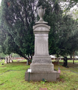 A large gravestone for Caesar Rodney