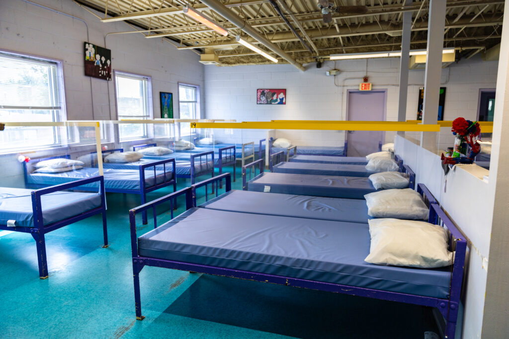 Shelter beds at the Rescue Mission of Trenton