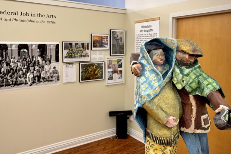 The entrance to the A Federal Job in the Arts exhibit