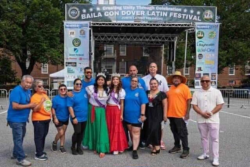 Community members attending Baila Con Dover Latin Festival