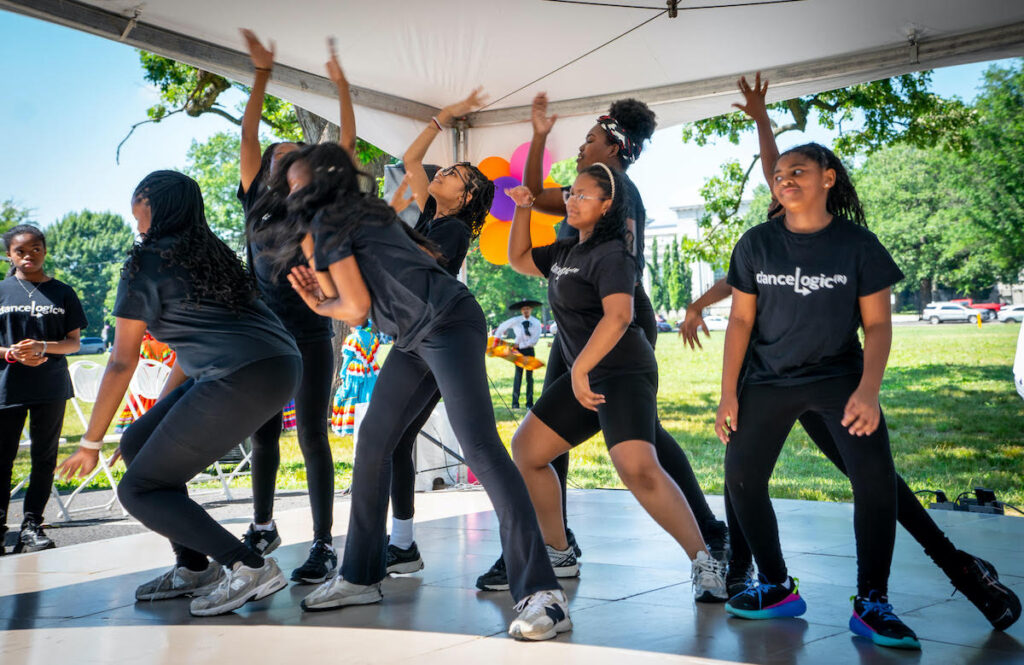 danceLogic dancers on stage