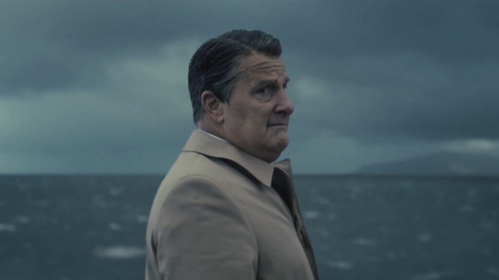 Still image of Jeff Daniels portraying Ronald Reagan in the film 