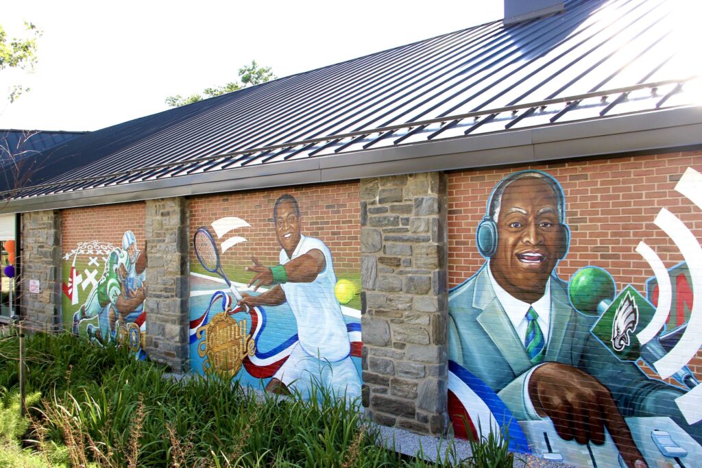 Mural Exhibit on the walls of the new center