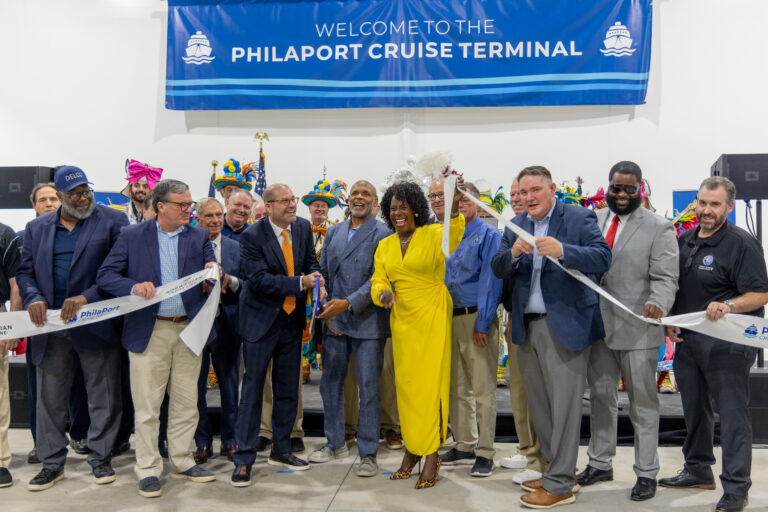 Philadelphia Mayor Cherelle Parker and other officials helped cut the ribbon