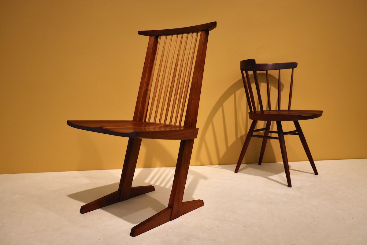 Furniture on display at art show