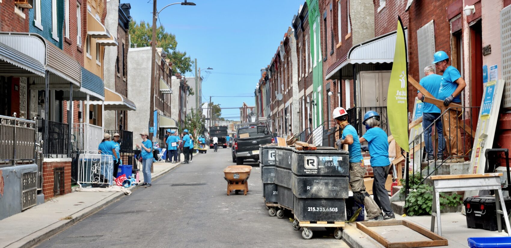 Habitat for Humanity workers renovate four homes in Brewerytown