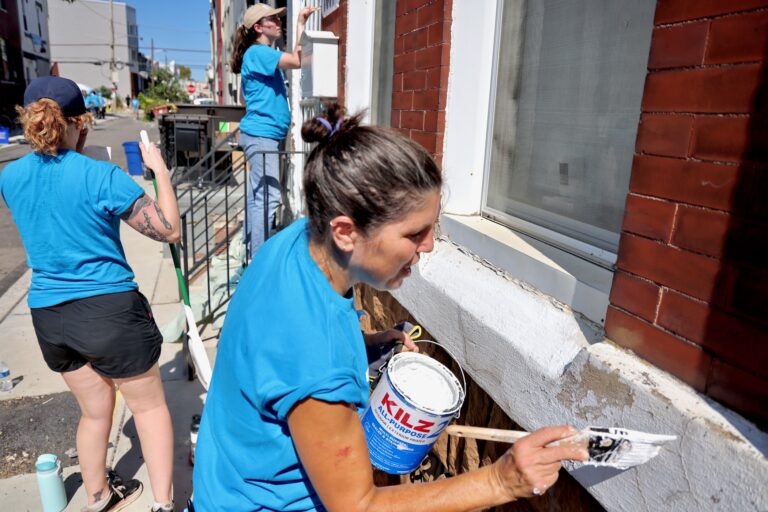 Habitat for Humanity workers renovate homes in Brewerytown