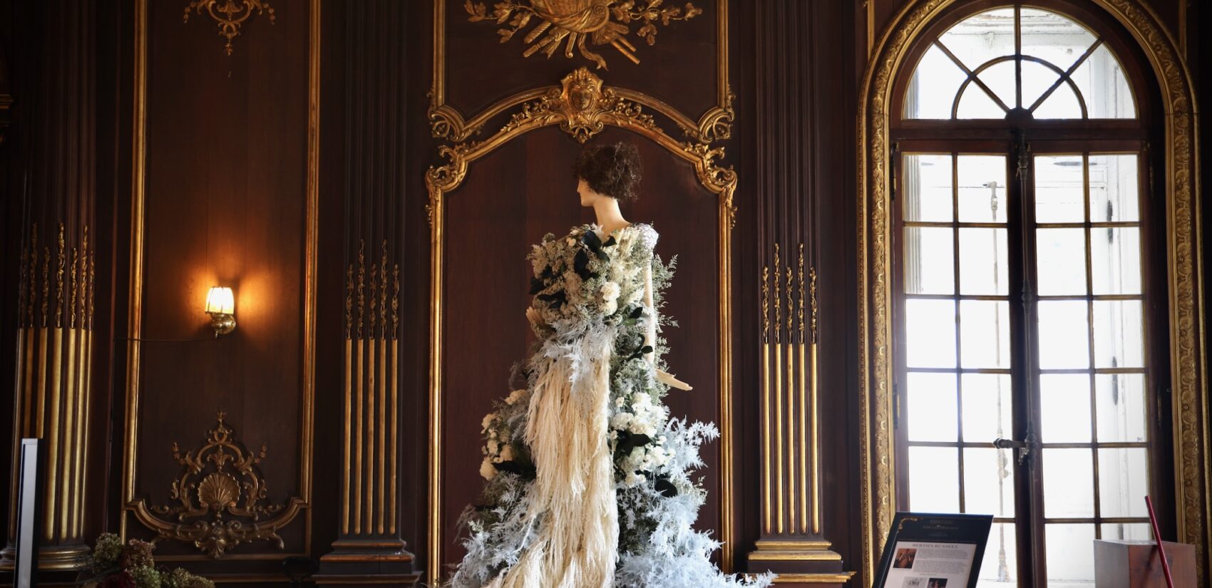 a dress on a mannequin in Lynnewood Hall