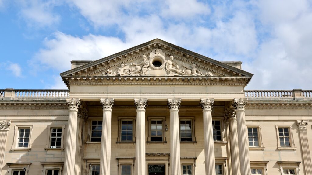 the top of Lynnewood Hall