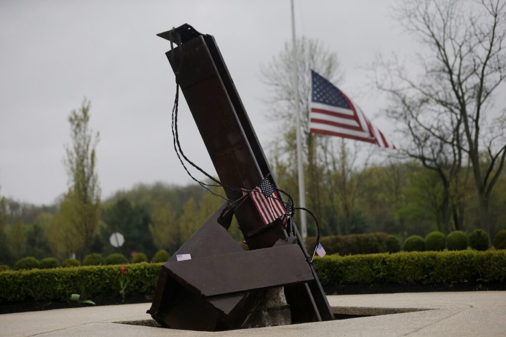Garden of Reflection Shown is the Garden of Reflection memorial to local victims of the 9/11 terrorist attacks, Monday, April 29, 2013, in Yardley, Pa. (AP Photo/Matt Rourke)
