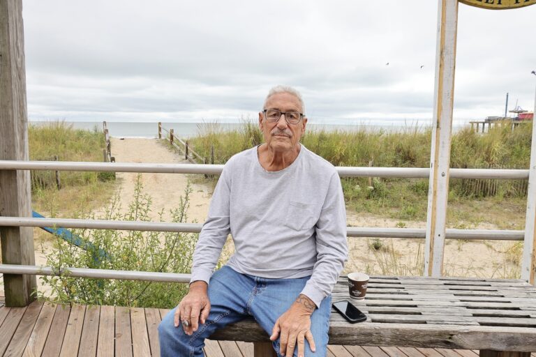 Alfred Tumolo of New Brunswick sits on the boardwalk