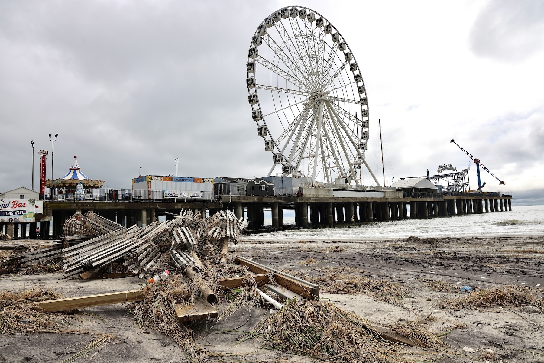 Nor’easter scoured Jersey and Delaware beaches, causing erosion and flooding