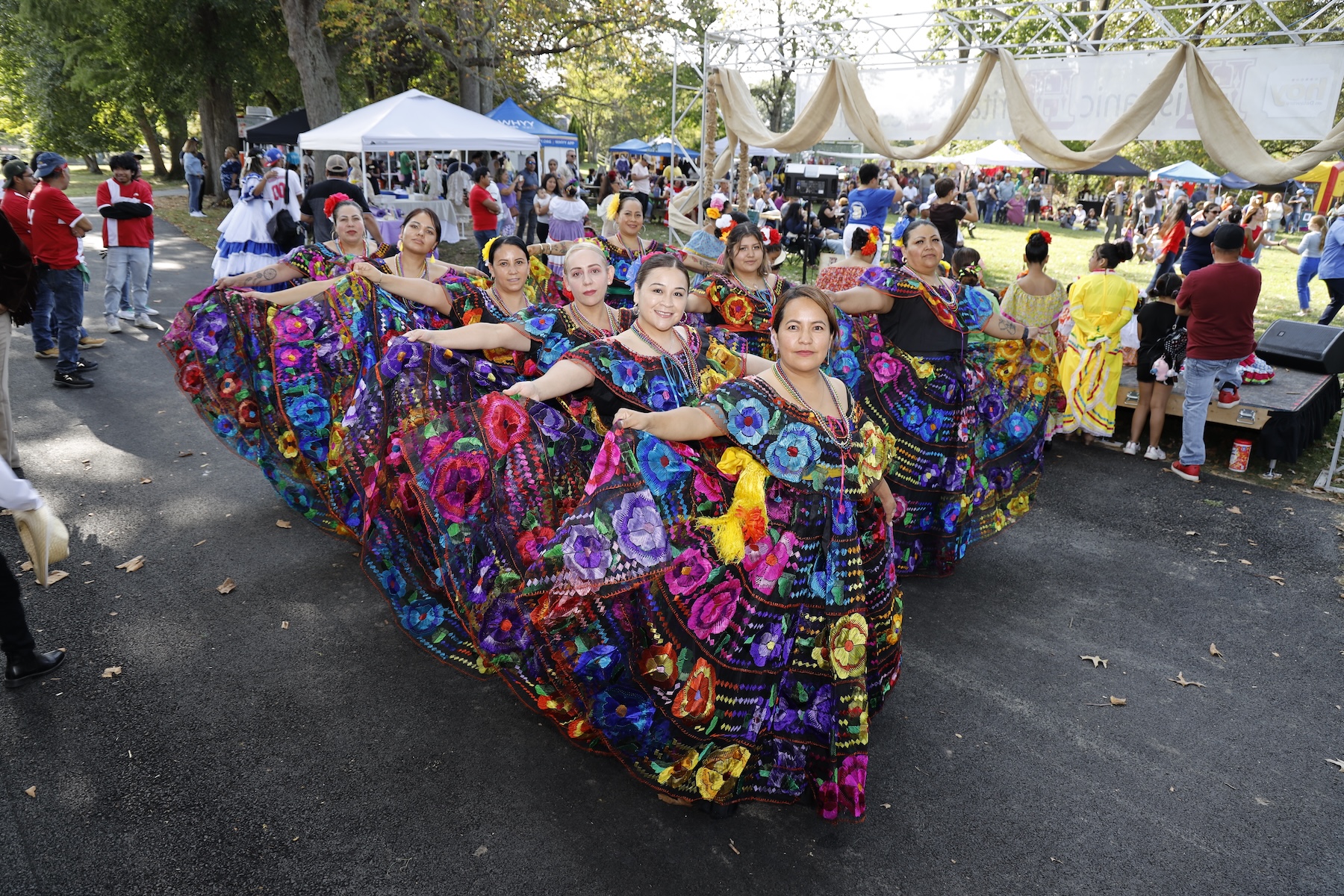 Folkloric dance groups took the stage during last year’s Hispanic Heritage Festival