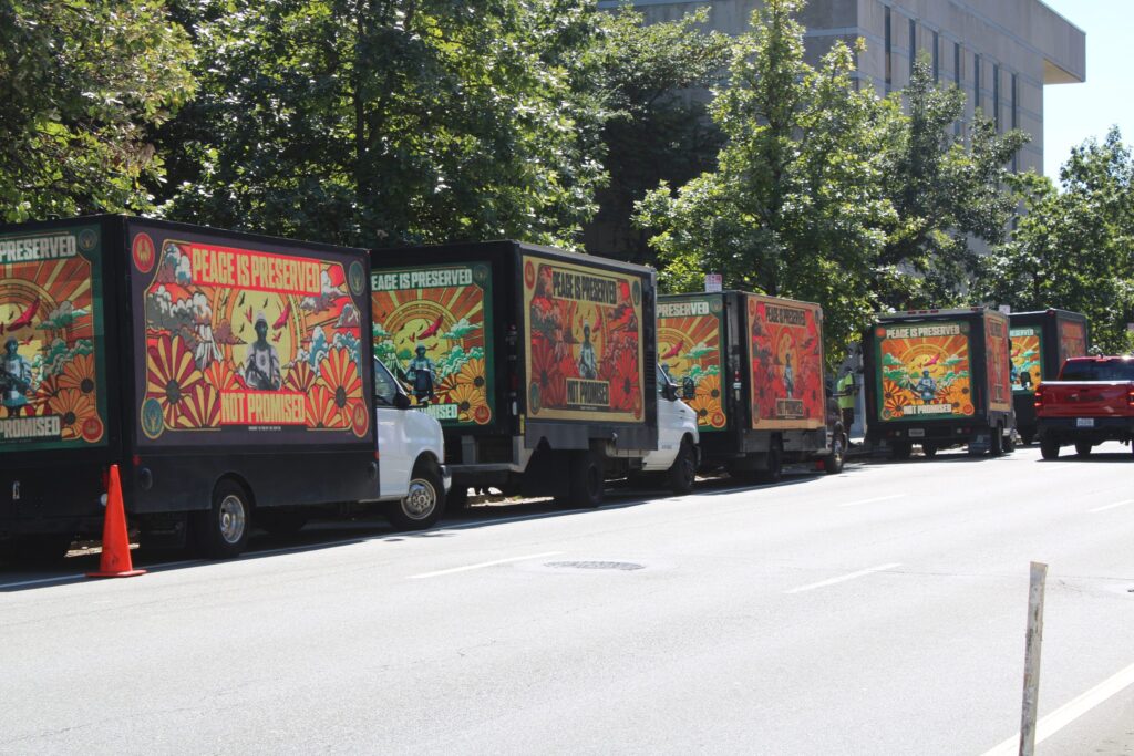 hunger-games-trucks-philadelphia-bp-091526 A row of five trucks promoting
