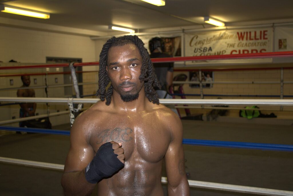 qwadir-womack-bp-091826 Qwadir Womack, a 6-foot-tall orthodox boxer poses for a picture