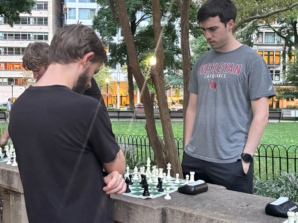 people play chess in Philadelphia's Rittenhouse Square
