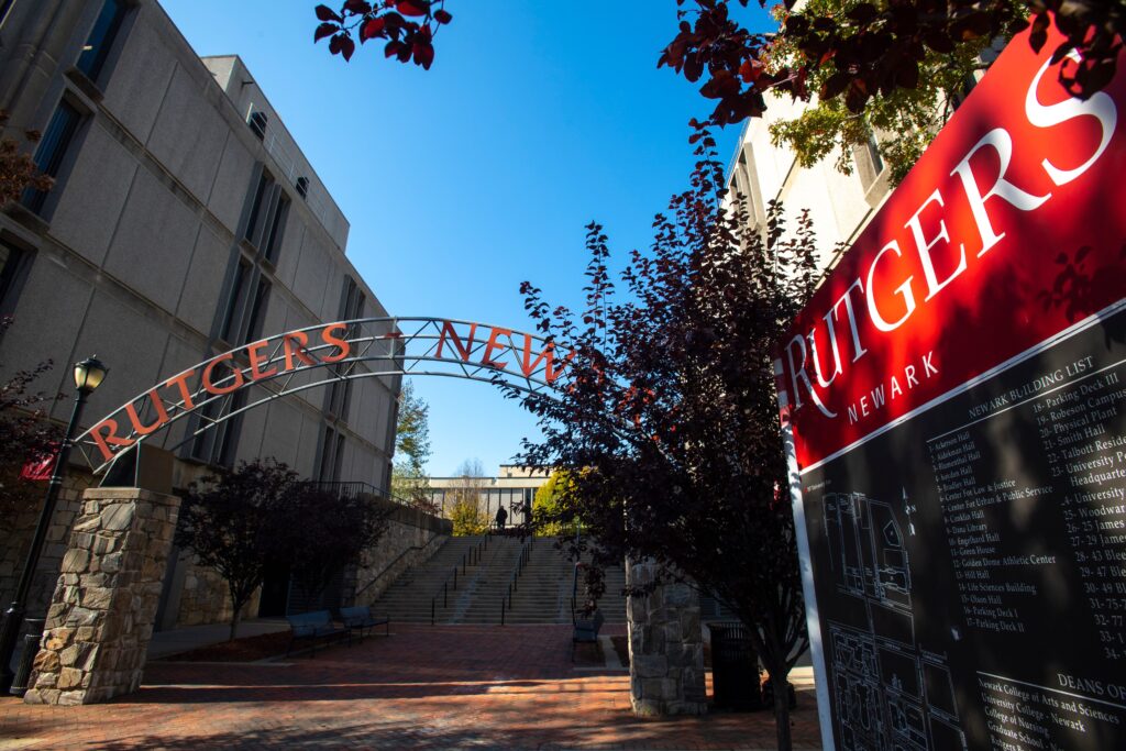 rutgers-newark-file-ap an entrance to Rutgers University Newark