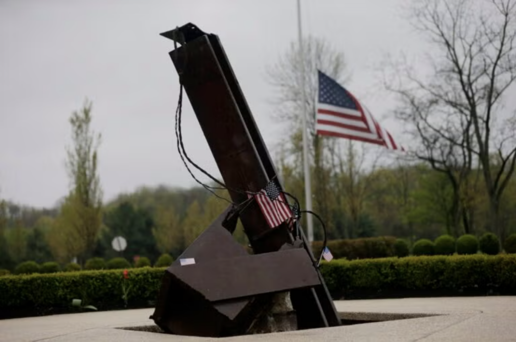 september-11-bp-091126 Shown is the Garden of Reflection memorial to local victims of the 9/11 terrorist attacks