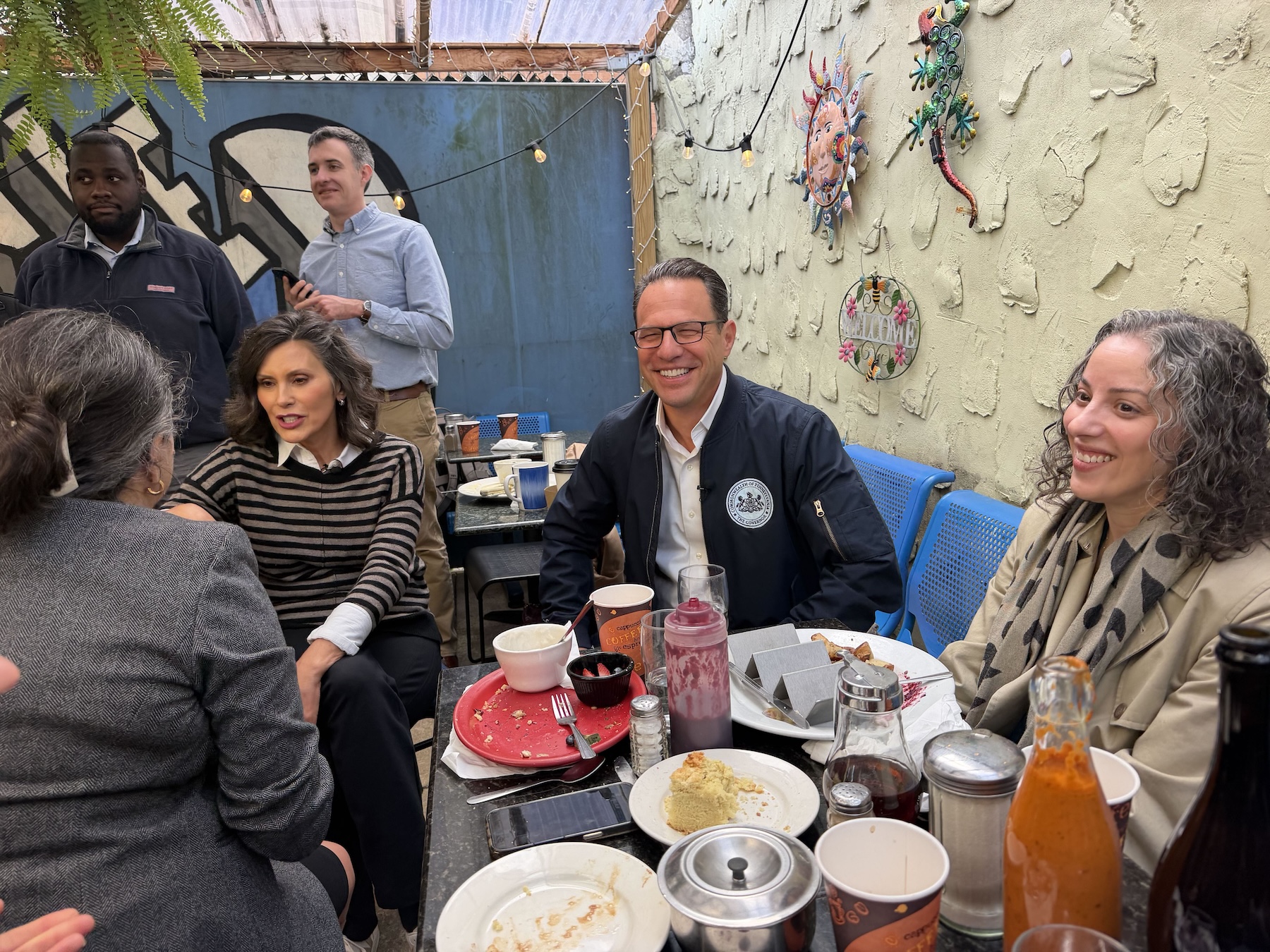 Michigan governor campaigns for Josh Shapiro at South Philly diner