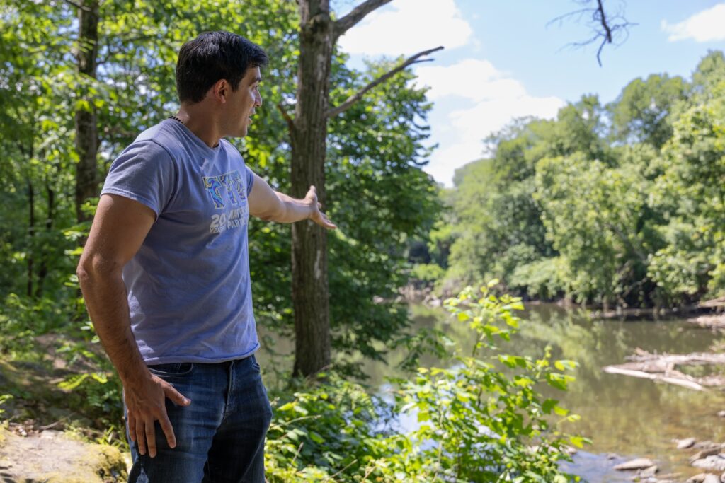Justin DiBerardinis at Tacony Creek