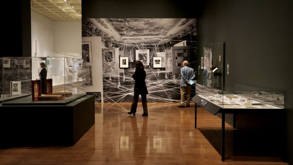 2026 10 08-e lee-philadelphia museum of art-marcel duchamp exhibition room People look at the Philadelphia Museum of Art's