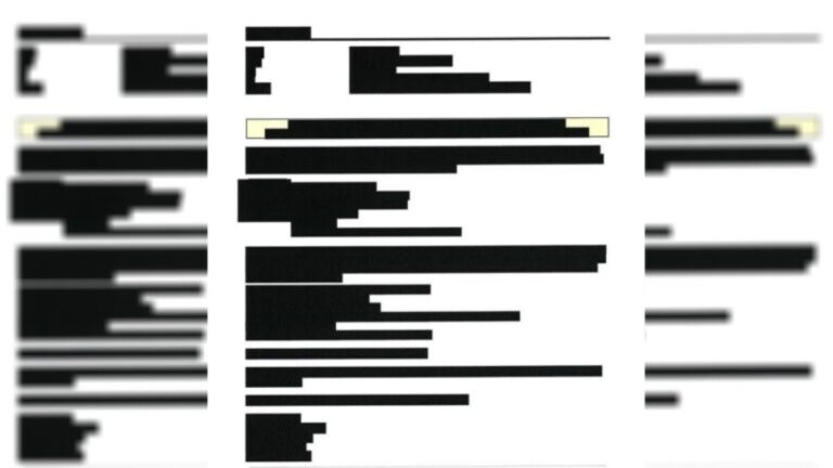 A completely redacted email