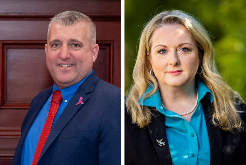 farry-hartnett-abillar State Sen. Frank Farry, a Republican who represents Pennsylvania's 6th Senate District in Bucks County, faces Democratic challenger Eileen Hartnett Albillar. (Campaign photos)