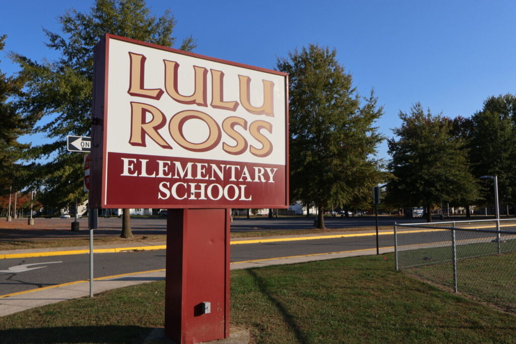 lulu-ross-elementary-fire-2026-2 a sign reads Lulu Ross Elementary School