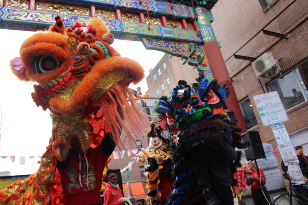 mid-autumn-festival-2026-2 Members of Cheung’s Hung Gar Kung Fu martial arts school wear a Chinese dragon outfit