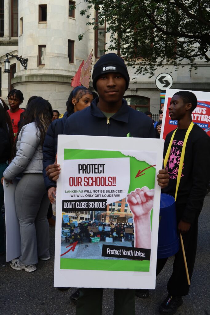 Messiah Stokes, a senior at Lankenau Environmental Science Magnet School